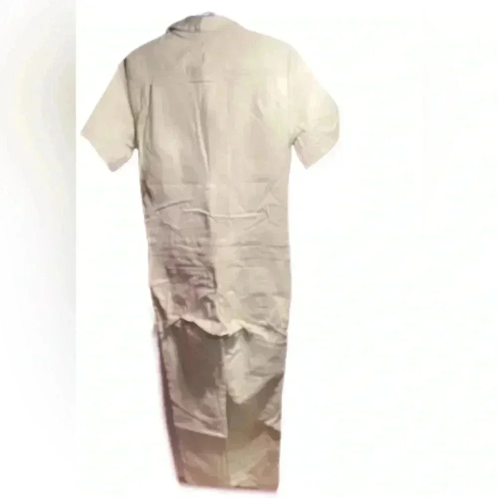 NWT Wildfang The Essentail short sleeve cotton green athletic pockets Coverall M - Picture 4 of 6